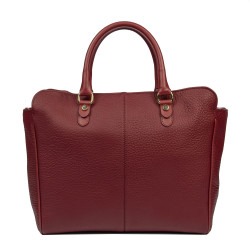 Women hand bag 002g burgundy