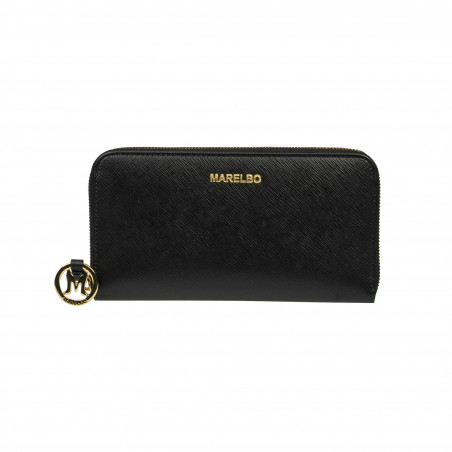 Portofel dama 200g black safiano