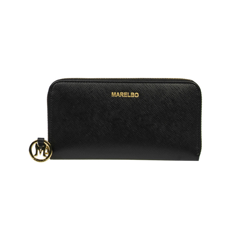 Portofel dama 200g black safiano