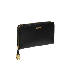 Portofel dama 200g black safiano