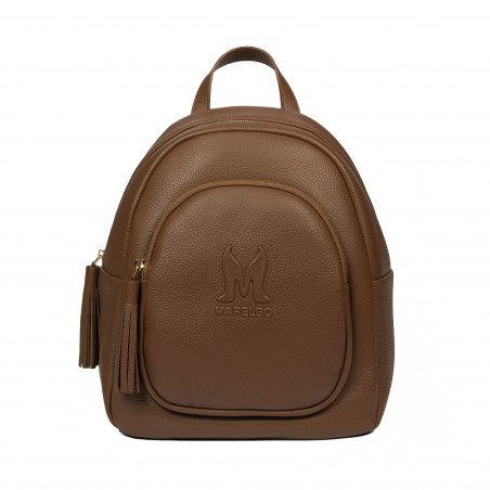 Women backpack 300g biz brown cognac