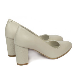 Women stylish, elegant shoes 1273 beige