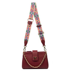Women shoulder bag 003g biz burgundy