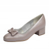 Women stylish, elegant shoes 1270-1 cappuccino pearl