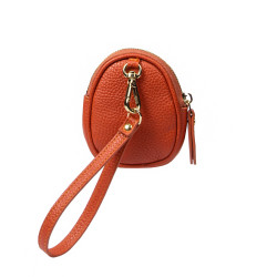 Leather keyrings 400g orange
