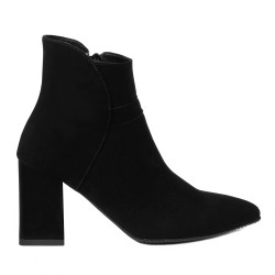 Women boots 1191 black antilopa