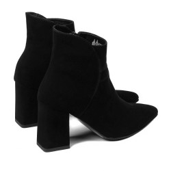 Women boots 1191 black antilopa