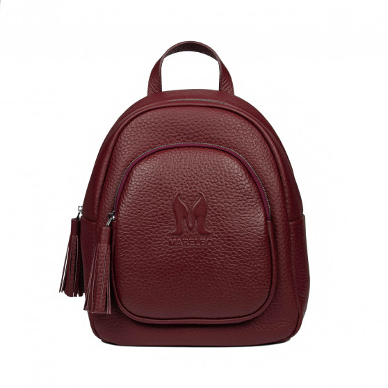 Women backpack 300g 01 biz burgundy