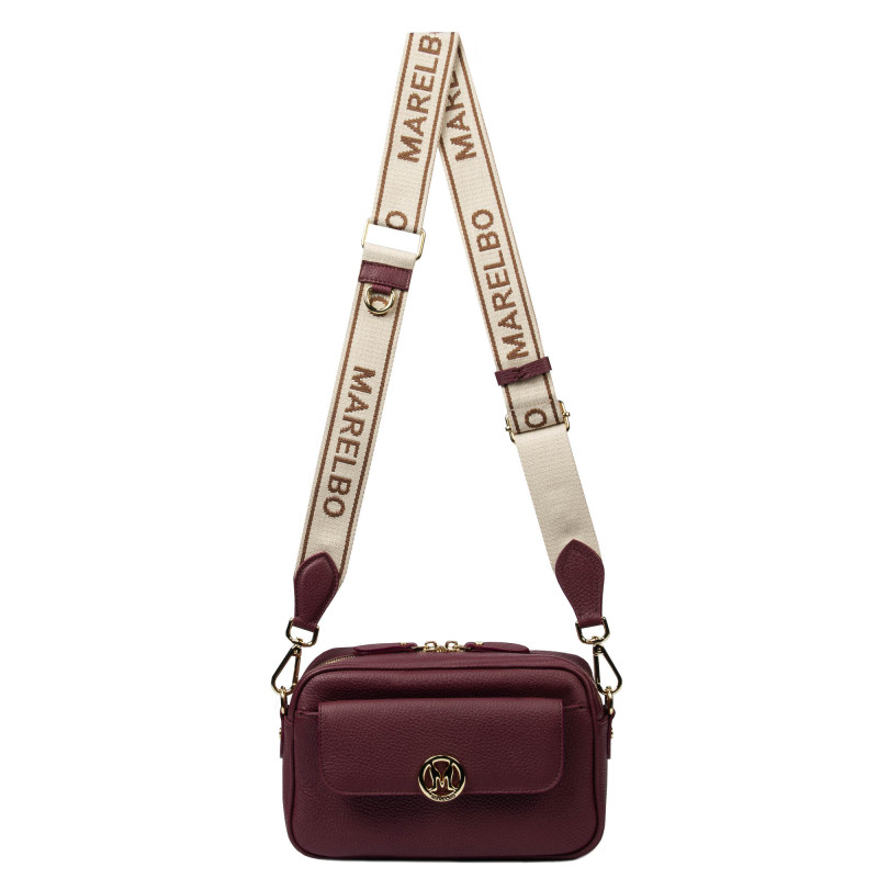 Women shoulder bag 014g burgundy