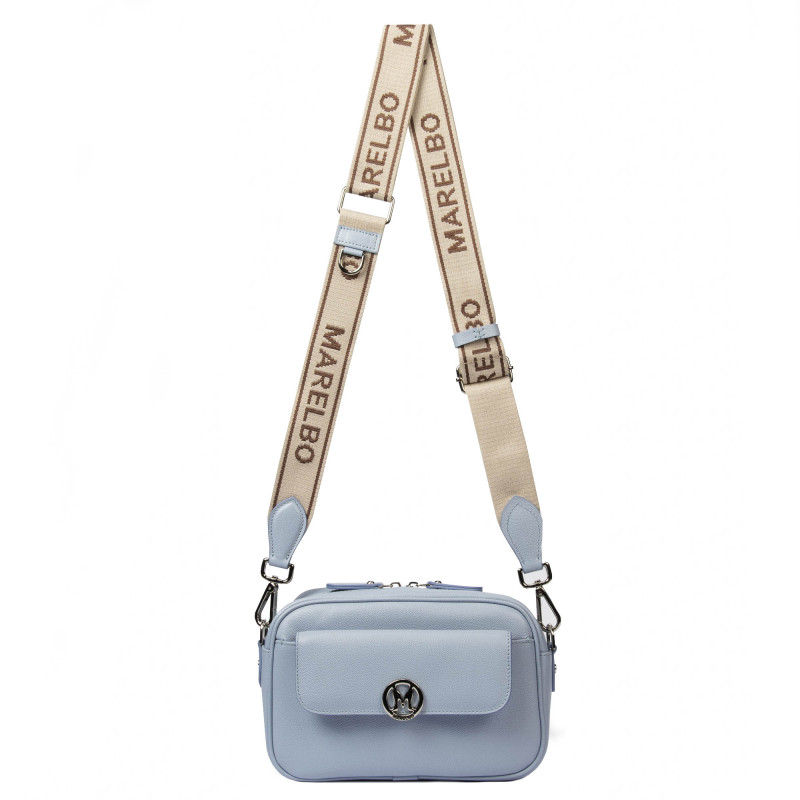 Women shoulder bag 014g 01 blue caviar