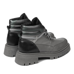 Women boots 3382 gray combined