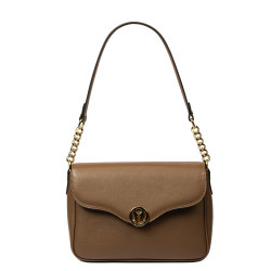Women shoulder bag 015g brown cognac