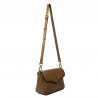 Women shoulder bag 015g brown cognac
