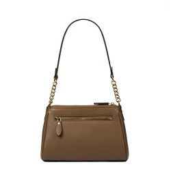 Women shoulder bag 016g brown cognac