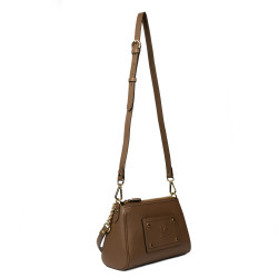 Women shoulder bag 016g brown cognac