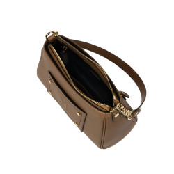 Women shoulder bag 016g brown cognac