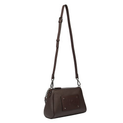 Women shoulder bag 016g 01 brown combined