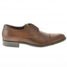 Men stylish, elegant shoes 785 brown