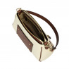 Women shoulder bag 016g beige latte combined