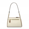 Women shoulder bag 016g beige latte combined