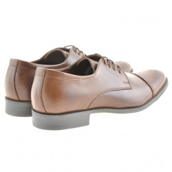 Men stylish, elegant shoes 785 brown