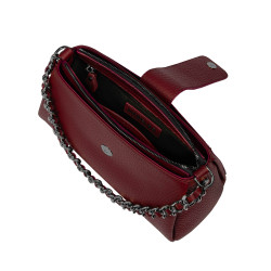 Women shoulder bag 003g 02 burgundy elefant