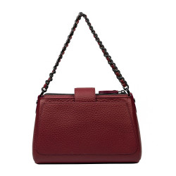 Women shoulder bag 003g 02 burgundy elefant
