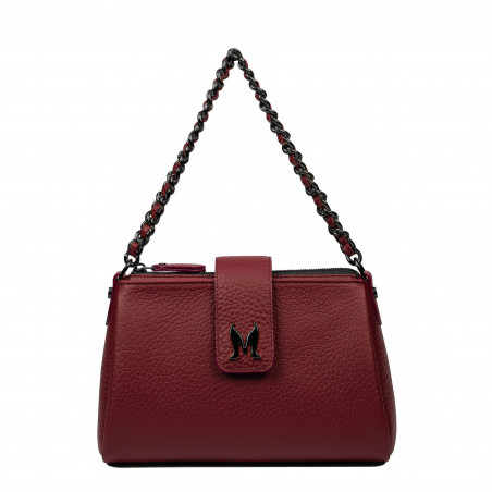 Women shoulder bag 003g 02 burgundy elefant