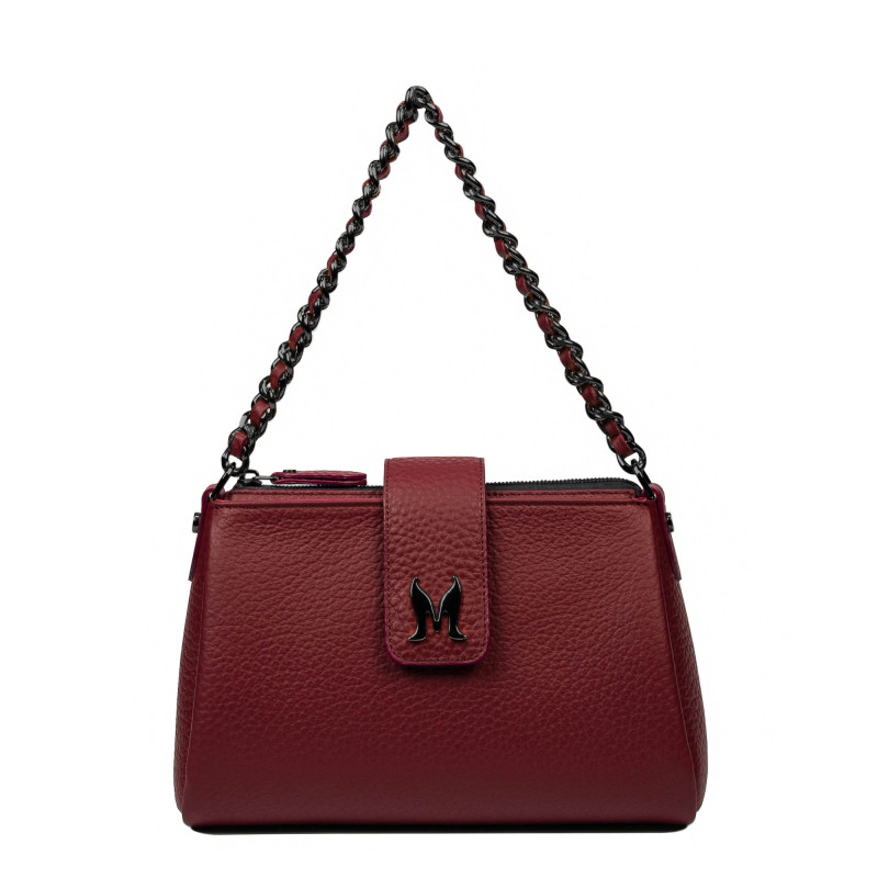 Women shoulder bag 003g 02 burgundy elefant