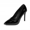 Women stylish, elegant shoes 1299 patent black