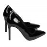 Women stylish, elegant shoes 1299 patent black