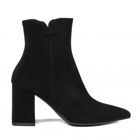 Women boots 1193 black antilopa