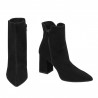 Women boots 1193 black antilopa