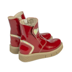 Small children boots 110c patent red combined