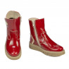 Small children boots 110c patent red combined