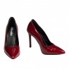 Women stylish, elegant shoes 1299 patent red