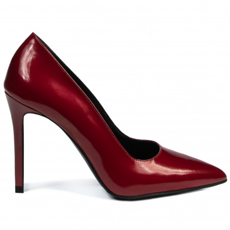 Women stylish, elegant shoes 1299 patent red