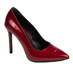 Women stylish, elegant shoes 1299 patent red