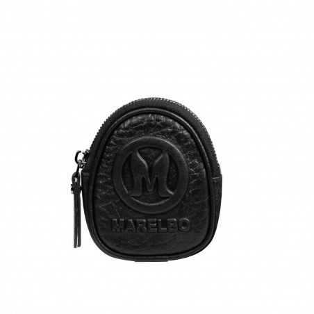 Leather keyrings 400g 02 black elefant