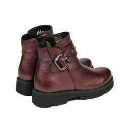 Children boots 3032 bordo pearl