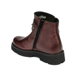 Children boots 3032 bordo pearl