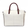 Women hand bag 002g beige latte+brown