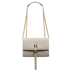 Women shoulder bag 009g beige safiano