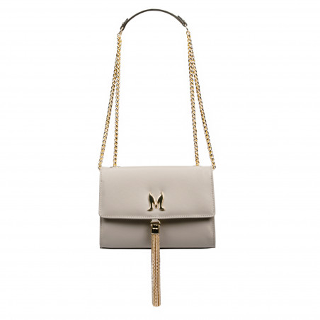 Women shoulder bag 009g beige safiano