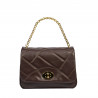 Women shoulder bag 005g dark brown