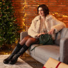 Women knee boots 3384 black