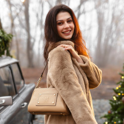 Women shoulder bag 016g nude