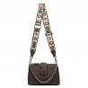 Women shoulder bag 003g 01 dark brown