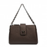 Women shoulder bag 003g 01 dark brown