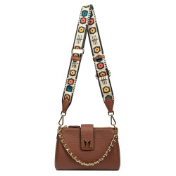 Women shoulder bag 003g castaniu
